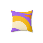 Retro Wave Square Pillow Home Decor Pink Sweetheart