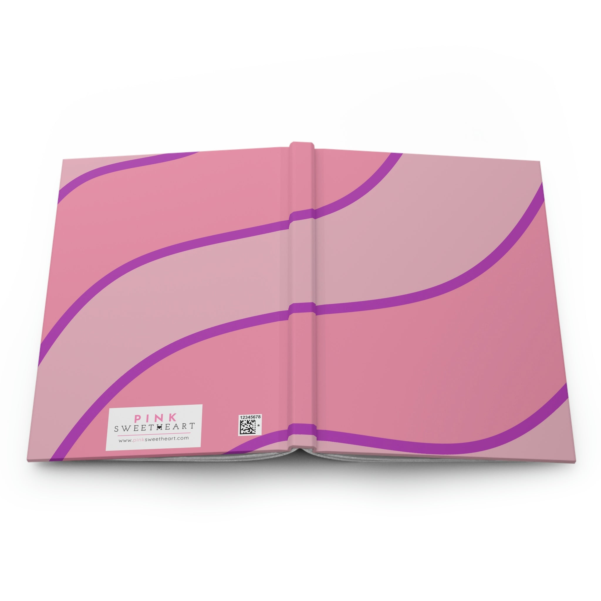 Riding the Wave Hardcover Matte Journal Paper products Pink Sweetheart