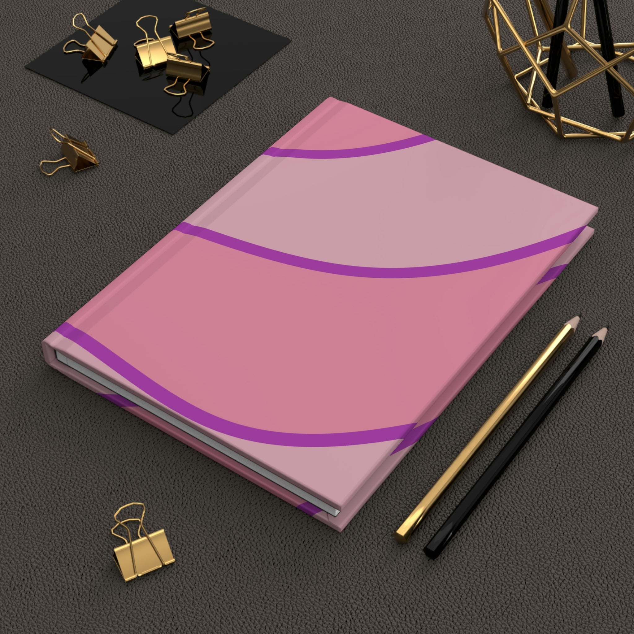 Riding the Wave Hardcover Matte Journal Paper products Pink Sweetheart