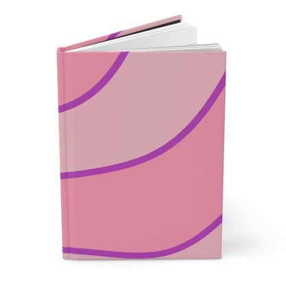 Riding the Wave Hardcover Matte Journal Paper products Pink Sweetheart