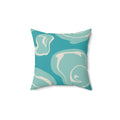Ripples in the Pond Square Pillow - Pink Sweetheart