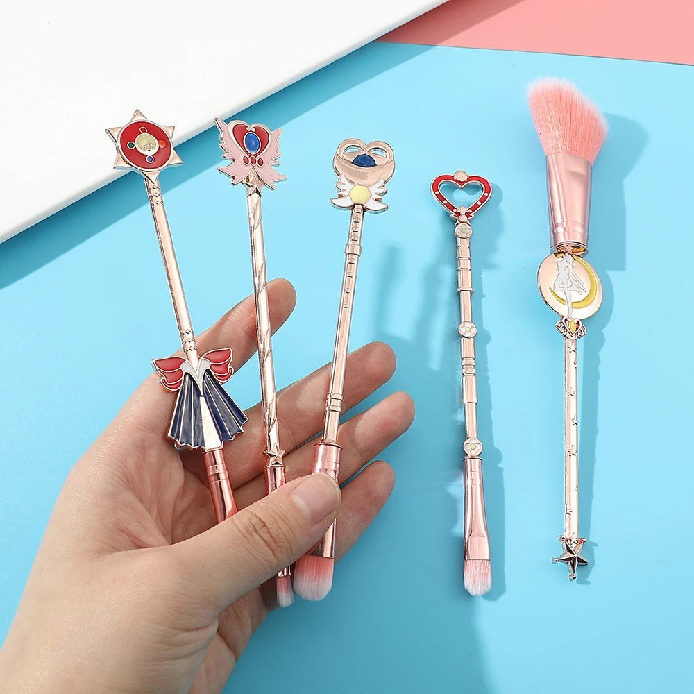 Sailor Moon 5pc Makeup Brush Set  Pink Sweetheart