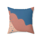 Sandy Waters Square Pillow Home Decor Pink Sweetheart