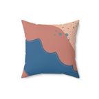 Sandy Waters Square Pillow Home Decor Pink Sweetheart