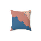 Sandy Waters Square Pillow Home Decor Pink Sweetheart