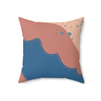 Sandy Waters Square Pillow Home Decor Pink Sweetheart