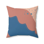 Sandy Waters Square Pillow Home Decor Pink Sweetheart
