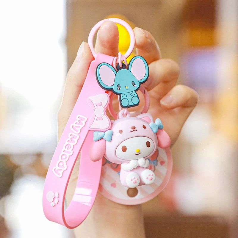 Sanrio Cuddle Cutie Charm Keychain Keychains Pink Sweetheart