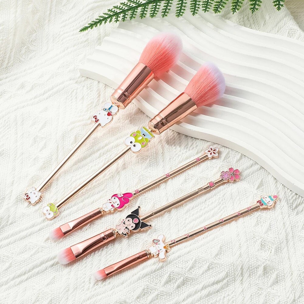 Sanrio Friends Makeup Brush Set  Pink Sweetheart