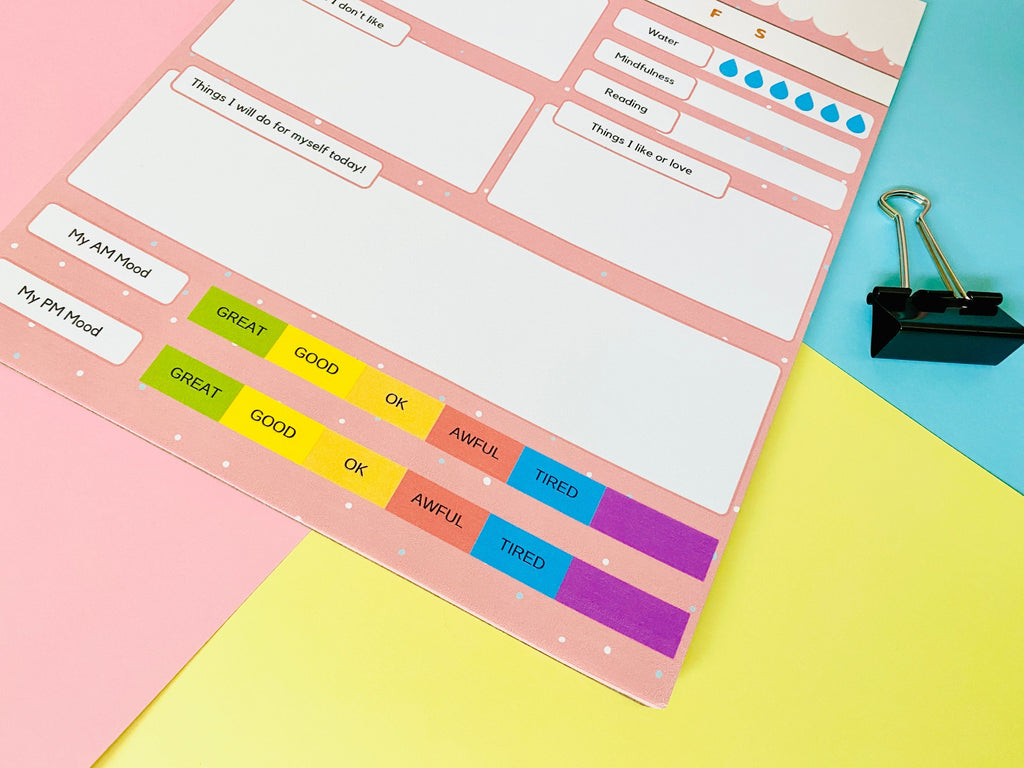 Self Care Pastel Jumbo Stationery Notepad Calendars, Organizers & Planners Pink Sweetheart