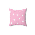 Sending a Thousand Hearts Square Pillow - Pink Sweetheart