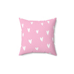 Sending a Thousand Hearts Square Pillow Home Decor Pink Sweetheart