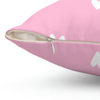 Sending a Thousand Hearts Square Pillow Home Decor Pink Sweetheart