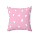 Sending a Thousand Hearts Square Pillow Home Decor Pink Sweetheart