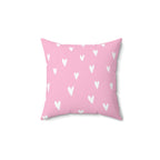 Sending a Thousand Hearts Square Pillow Home Decor Pink Sweetheart