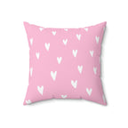Sending a Thousand Hearts Square Pillow Home Decor Pink Sweetheart