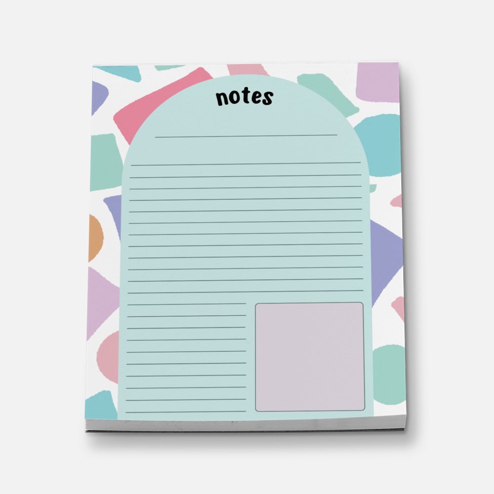 Shattered Pieces Mini Stationery Notepad Notebooks & Notepads Pink Sweetheart