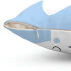 Sleepy Baby Star Blue Square Pillow Home Decor Pink Sweetheart