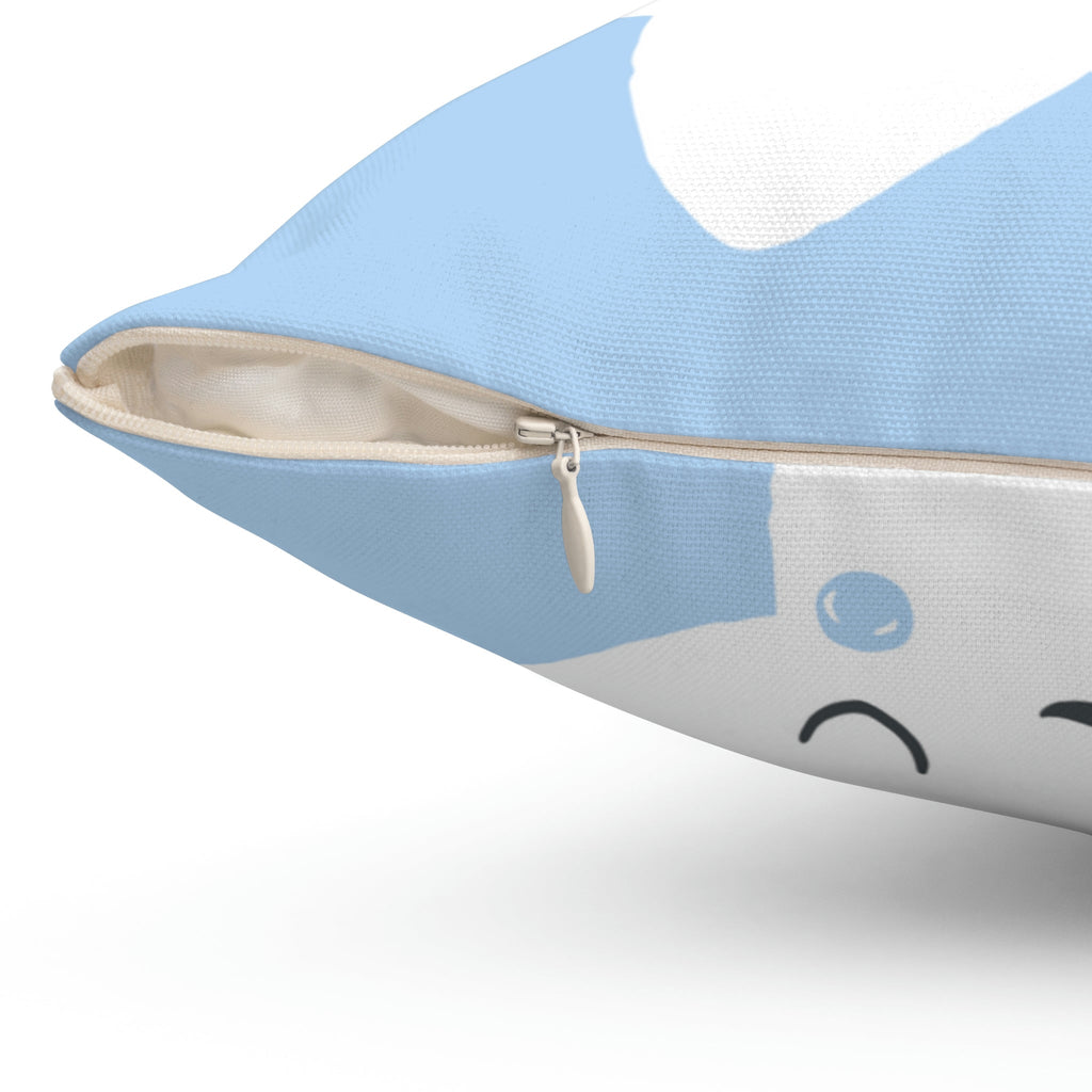 Sleepy Baby Star Blue Square Pillow Home Decor Pink Sweetheart