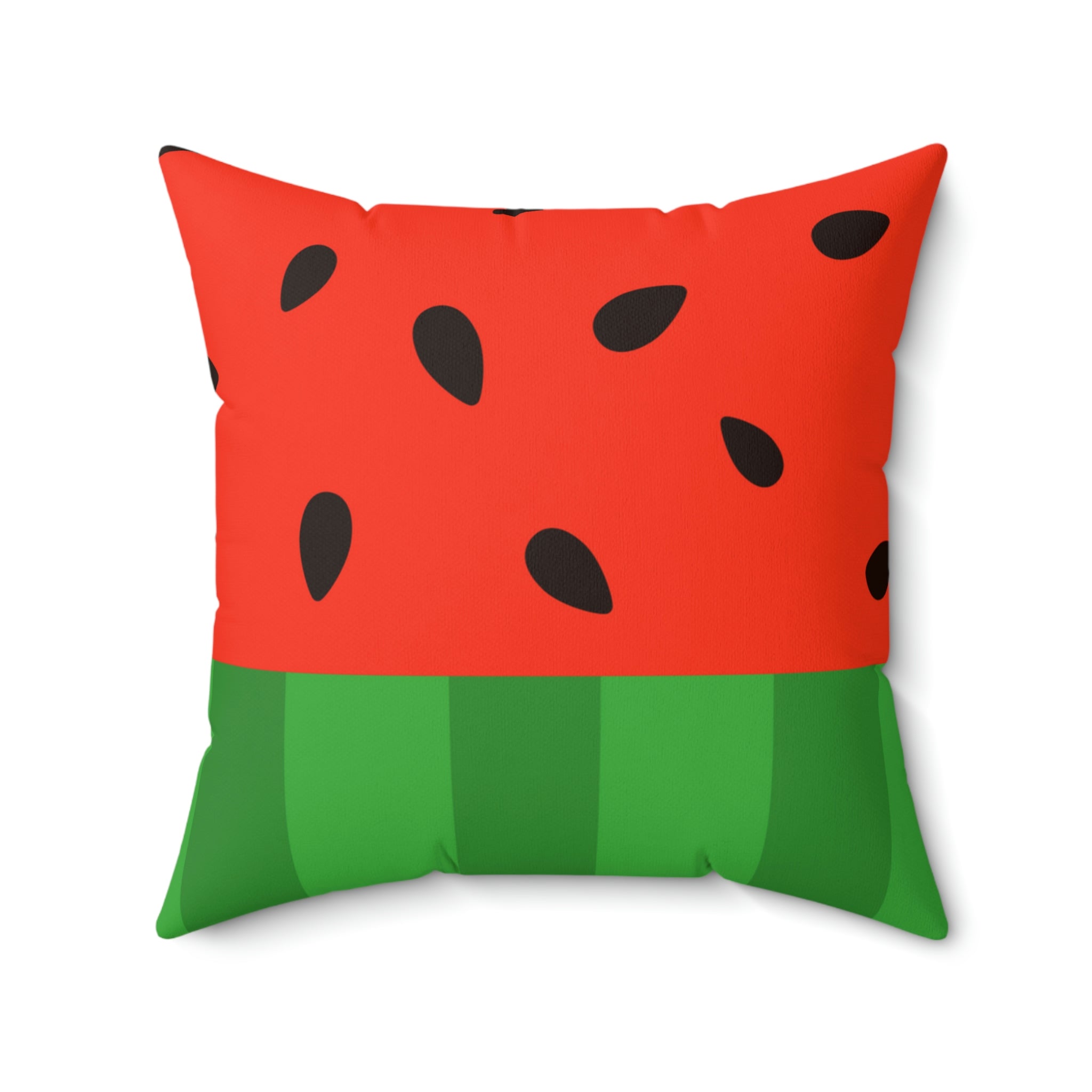 Slice of Watermelon Square Pillow Home Decor Pink Sweetheart