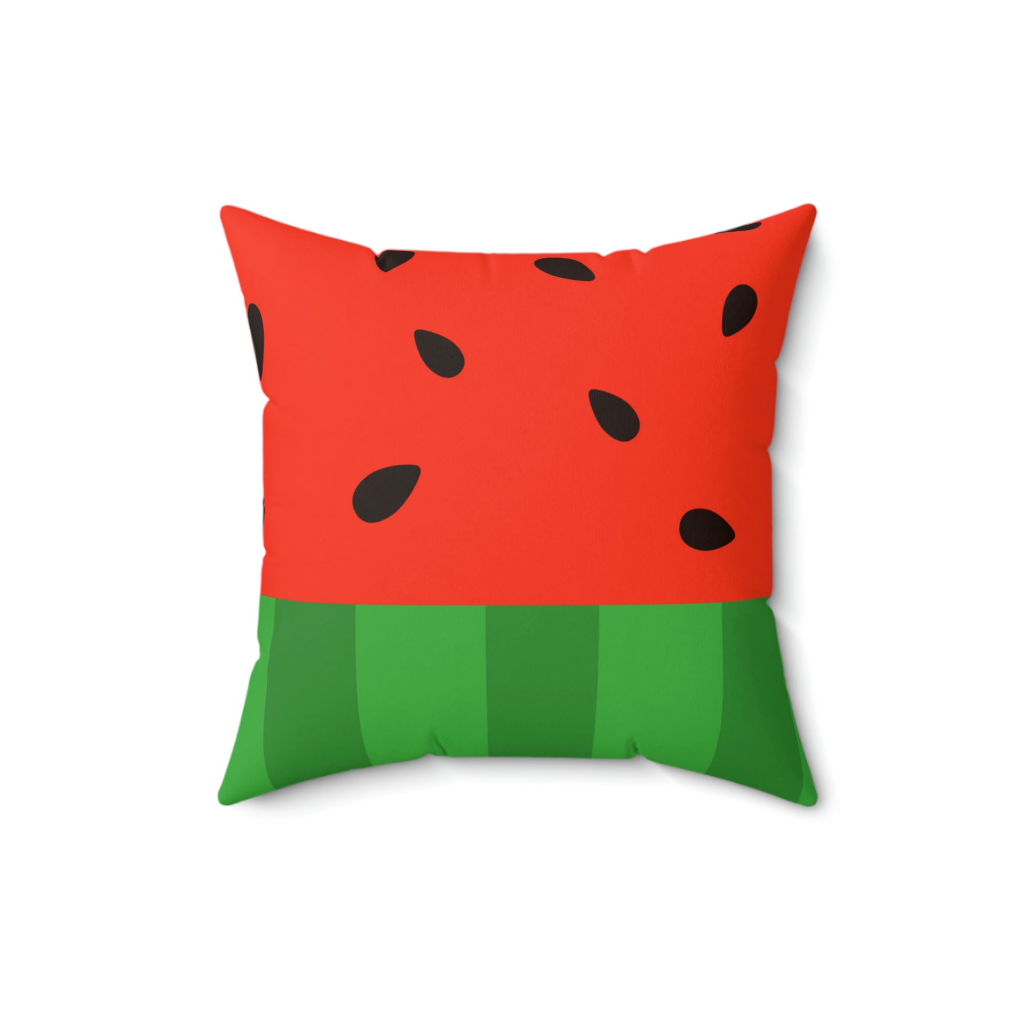 Slice of Watermelon Square Pillow Home Decor Pink Sweetheart
