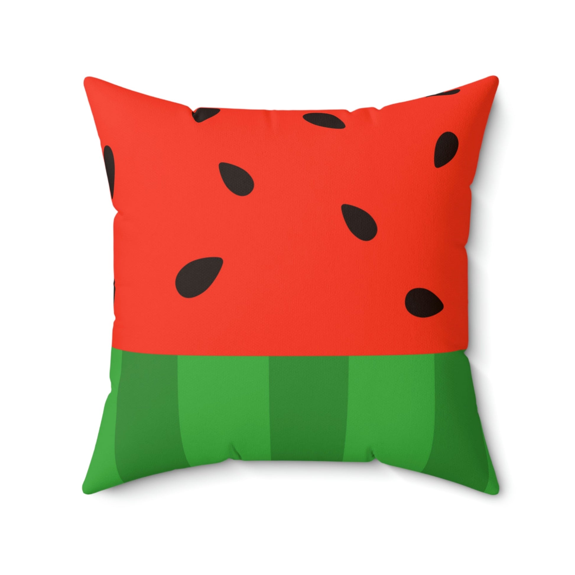 Slice of Watermelon Square Pillow Home Decor Pink Sweetheart