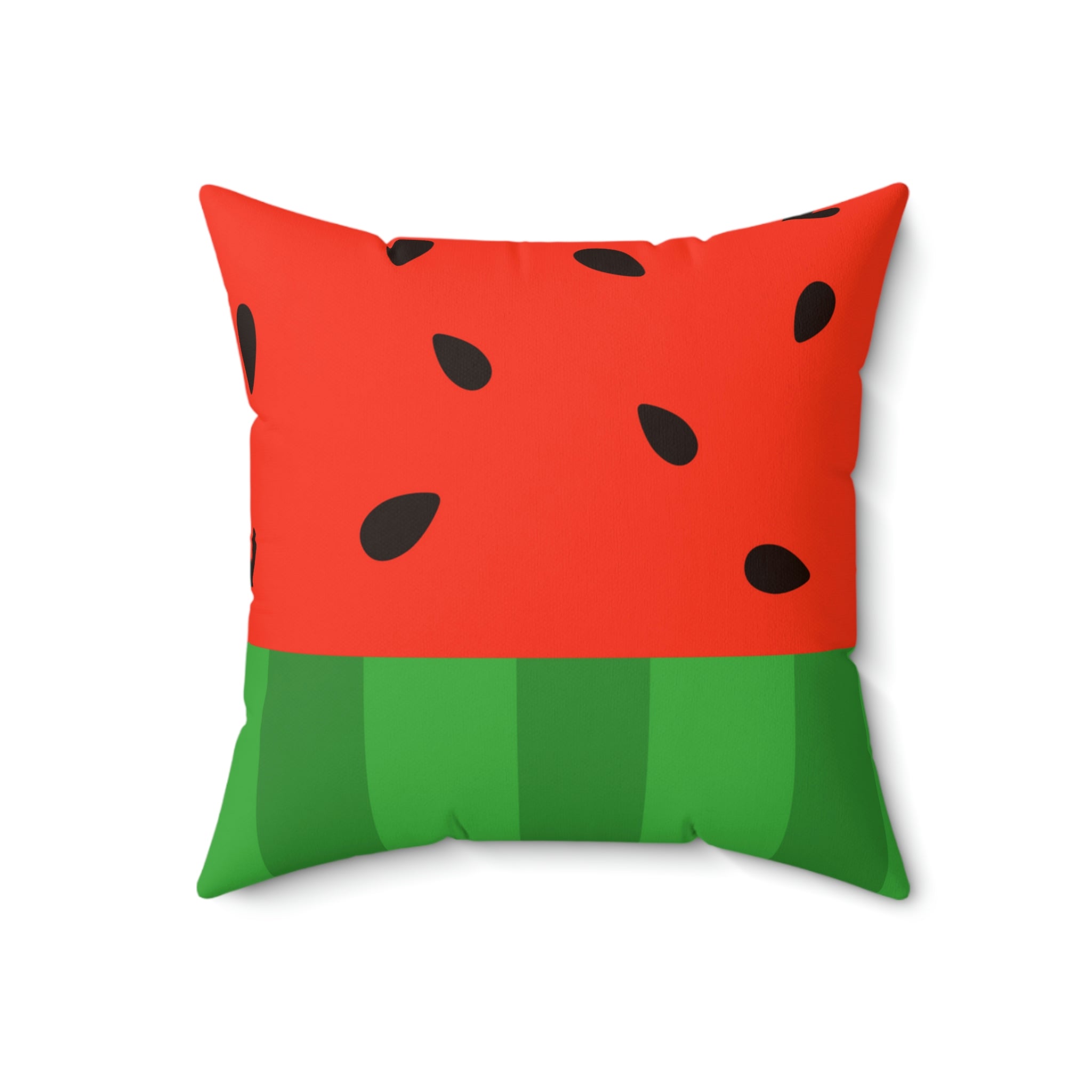 Slice of Watermelon Square Pillow Home Decor Pink Sweetheart