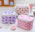 Snack Time Cutie Kawaii Cosmetic Makeup Bag Cosmetic & Toiletry Bags Pink Sweetheart