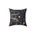 Snakes After Midnight Square Pillow Home Decor Pink Sweetheart