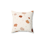 Soft Beige Terrazzo Square Pillow Home Decor Pink Sweetheart