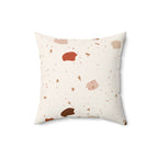 Soft Beige Terrazzo Square Pillow Home Decor Pink Sweetheart