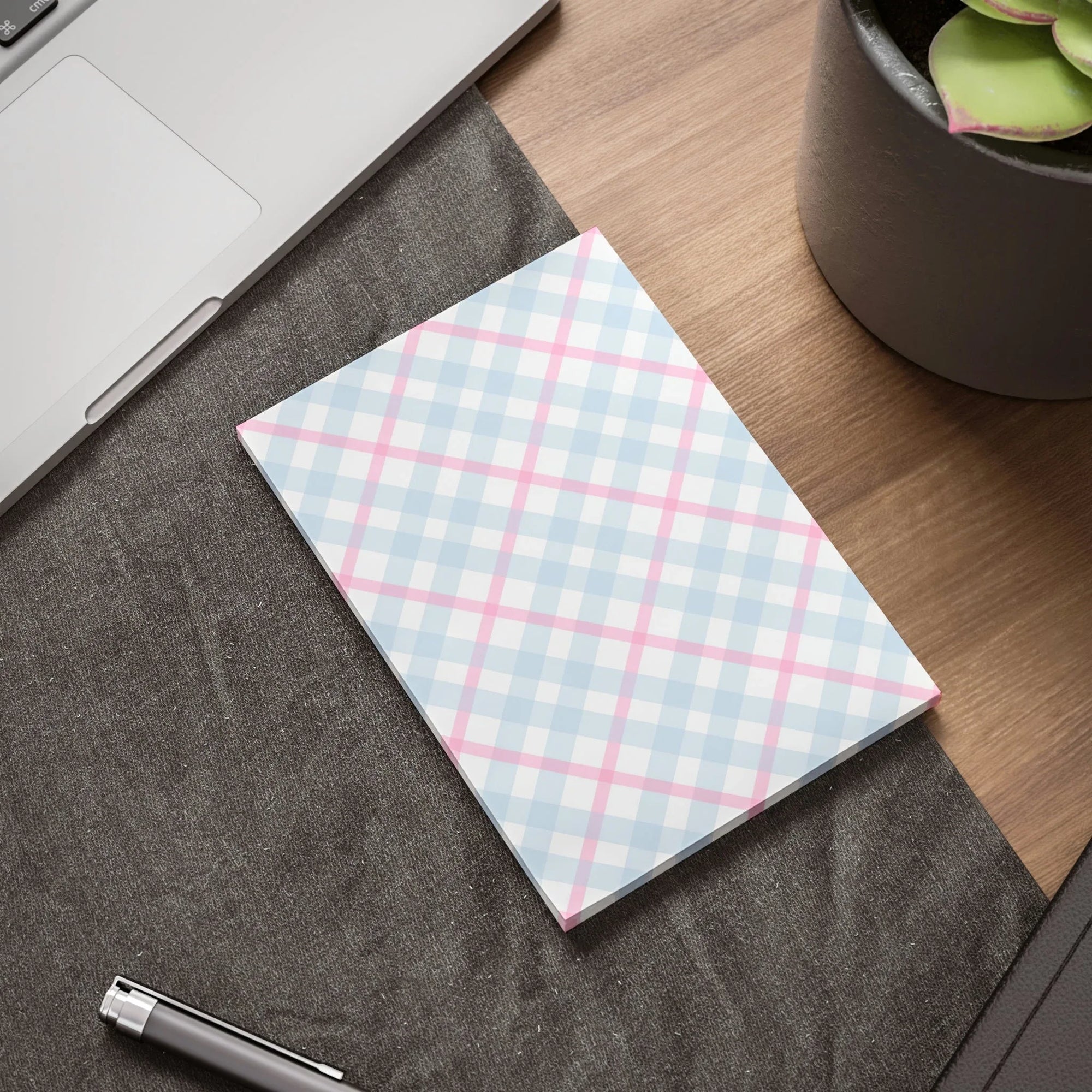 Soft Gingham Post-it® Note Pad Paper products Pink Sweetheart
