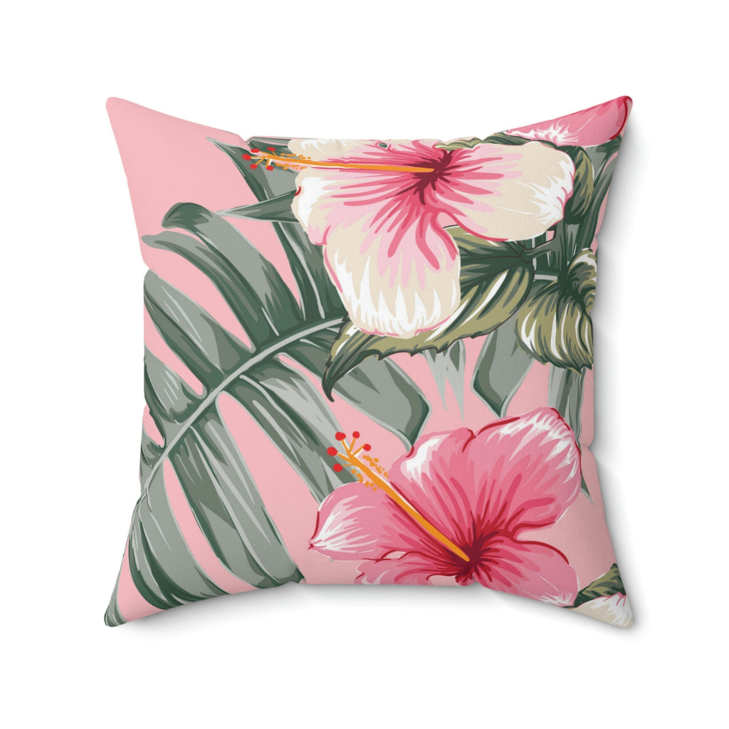 Soft Pastel Shoeblackplant Square Pillow Home Decor Pink Sweetheart