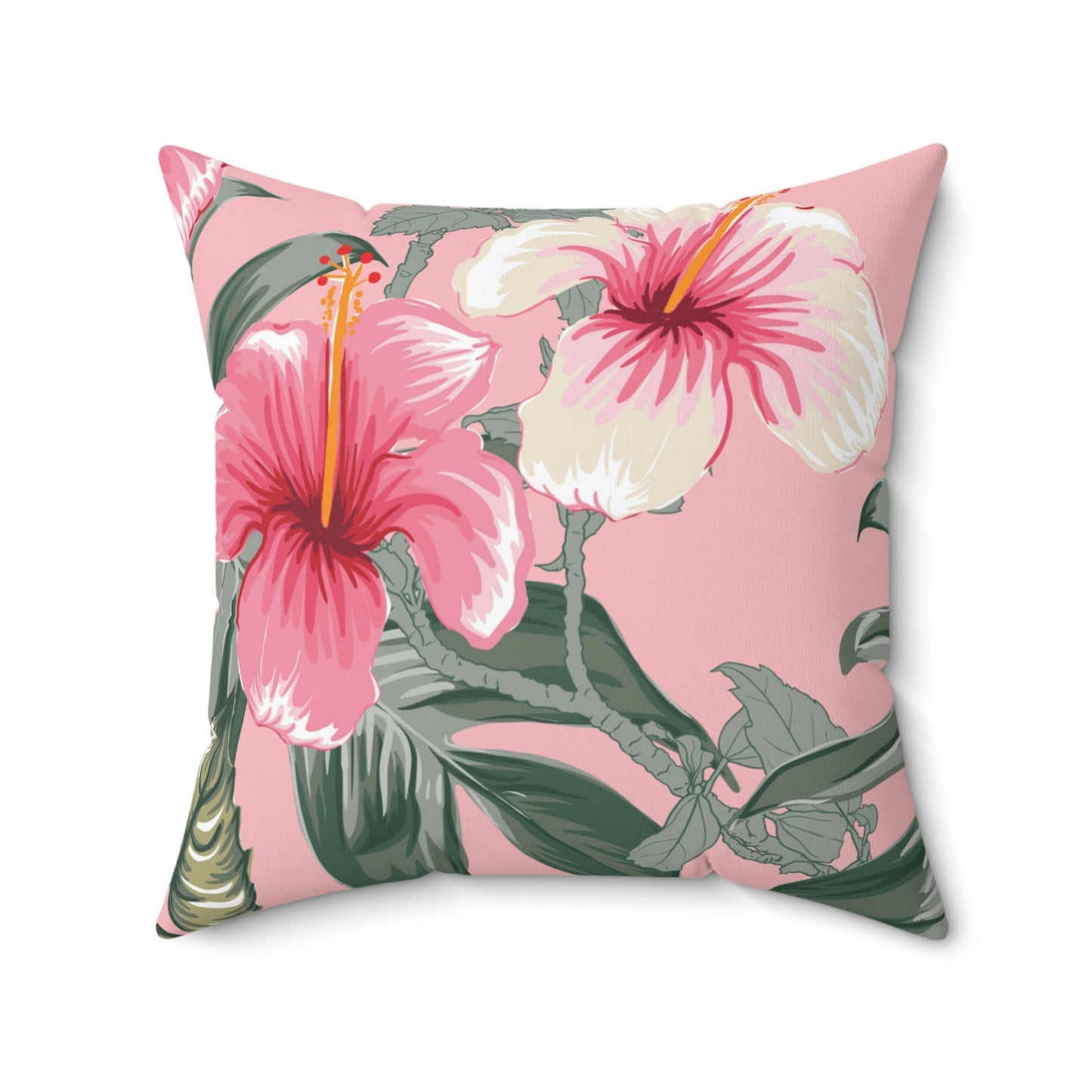 Soft Pastel Shoeblackplant Square Pillow Home Decor Pink Sweetheart