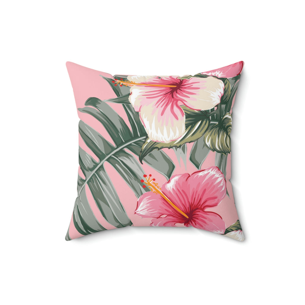Soft Pastel Shoeblackplant Square Pillow Home Decor Pink Sweetheart