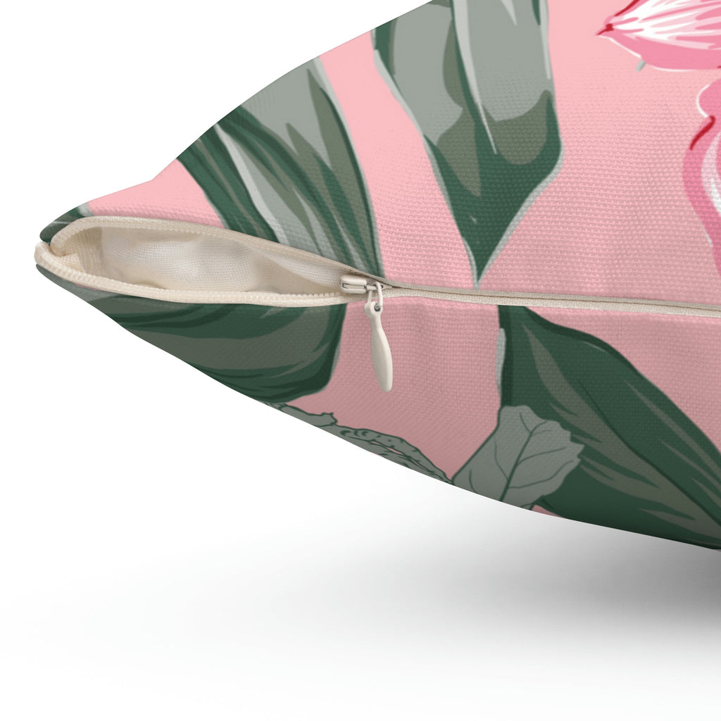 Soft Pastel Shoeblackplant Square Pillow Home Decor Pink Sweetheart