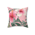 Soft Pastel Shoeblackplant Square Pillow Home Decor Pink Sweetheart
