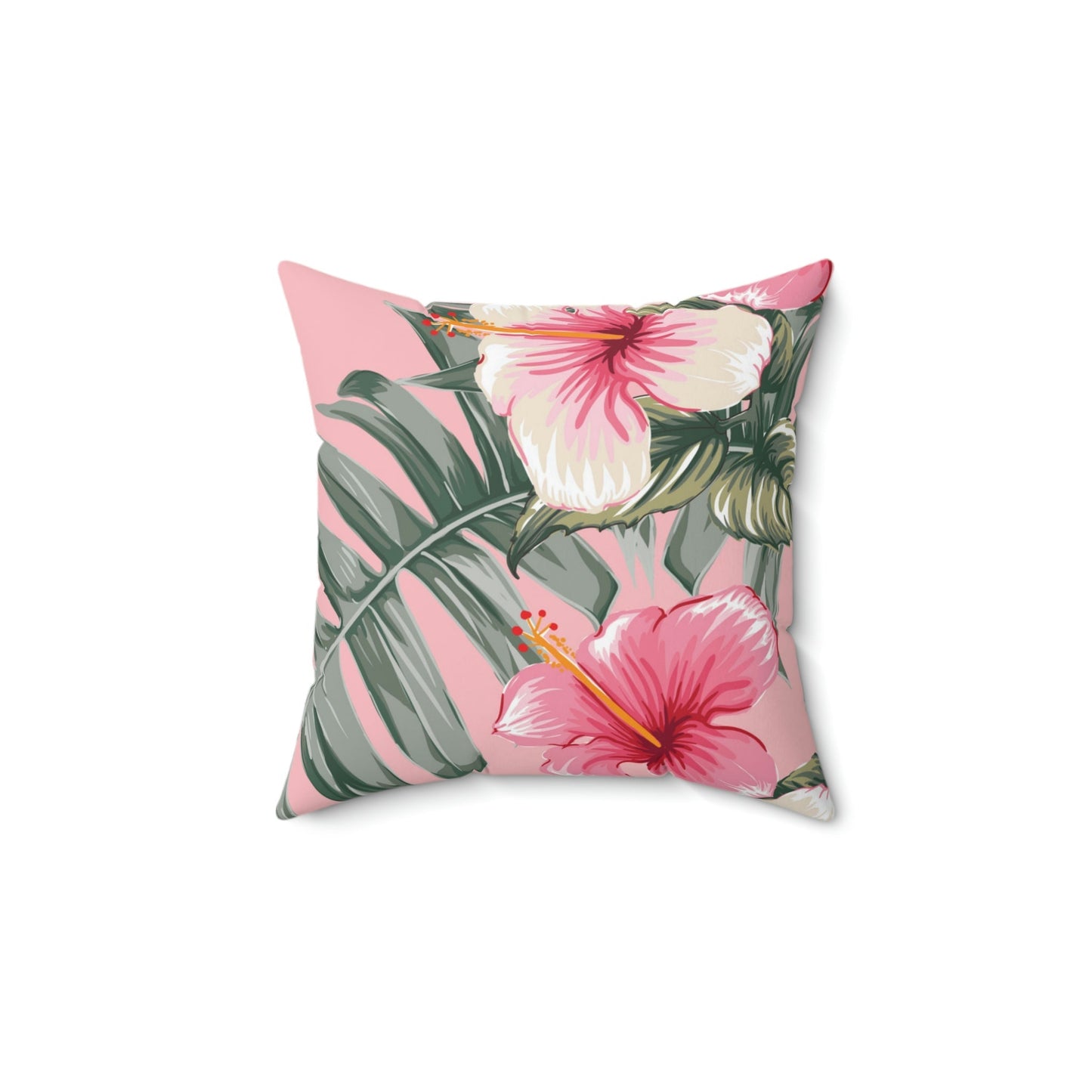 Soft Pastel Shoeblackplant Square Pillow Home Decor Pink Sweetheart