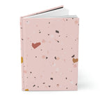 Soft Pink Terrazzo Hardcover Matte Journal Paper products Pink Sweetheart
