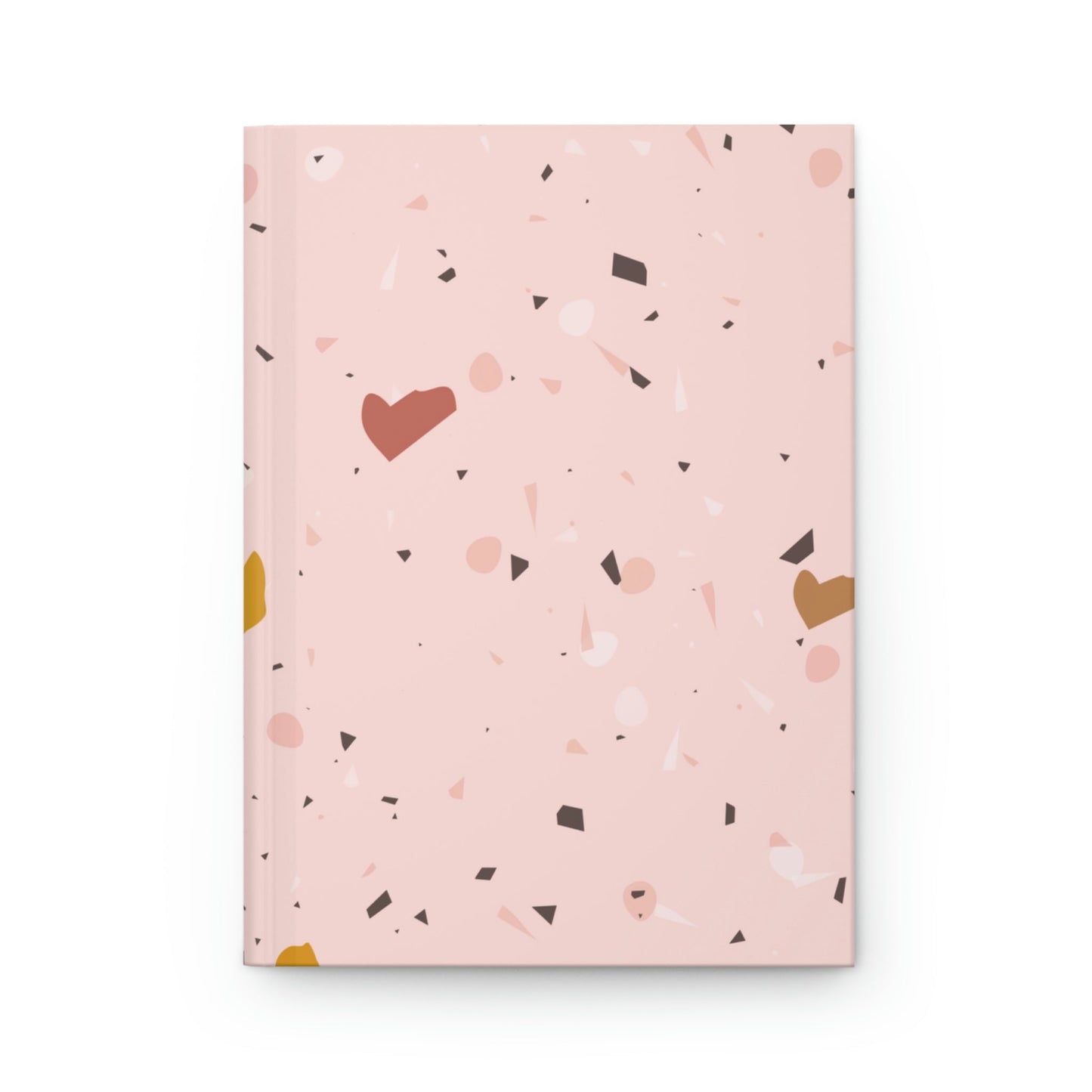 Soft Pink Terrazzo Hardcover Matte Journal Paper products Pink Sweetheart