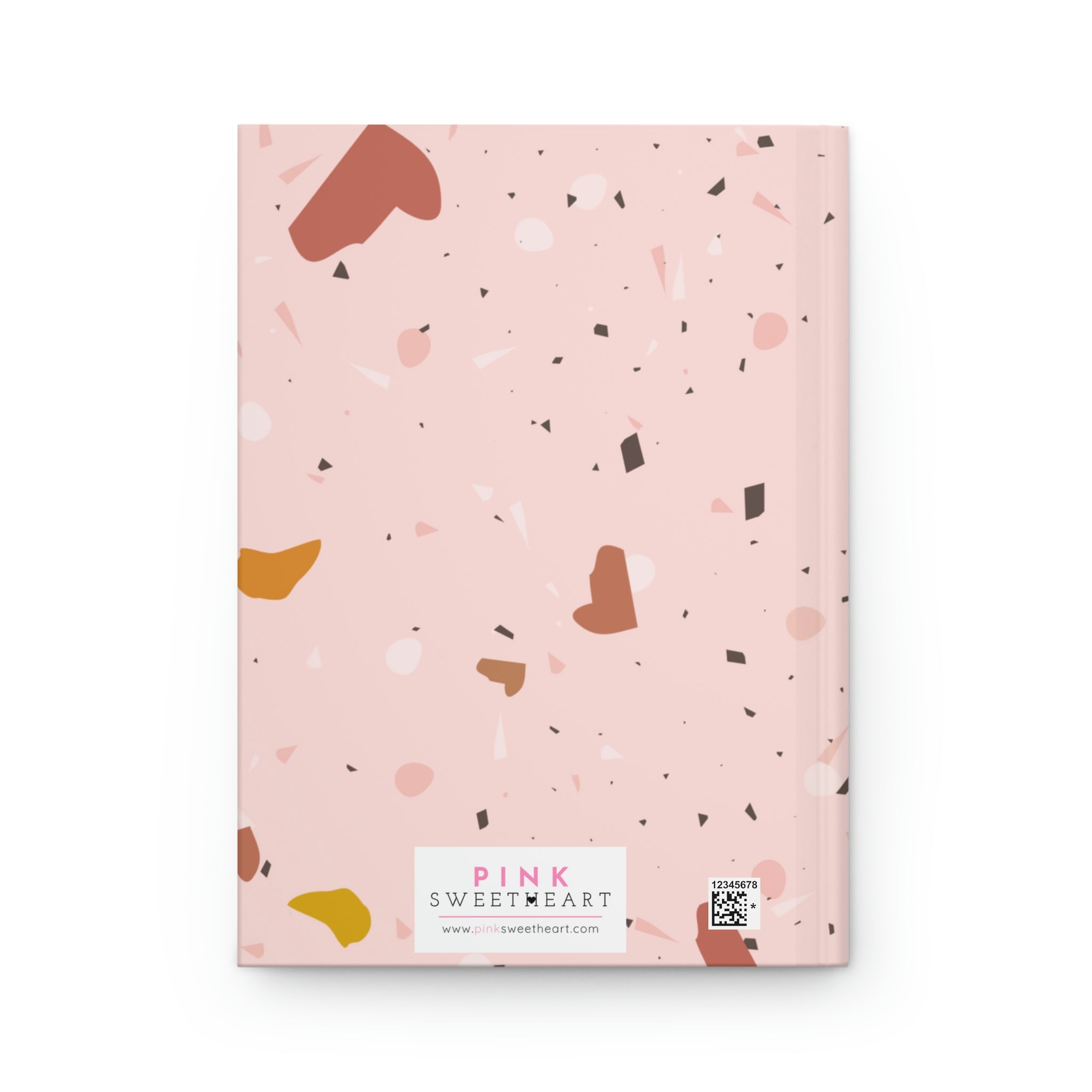 Soft Pink Terrazzo Hardcover Matte Journal Paper products Pink Sweetheart