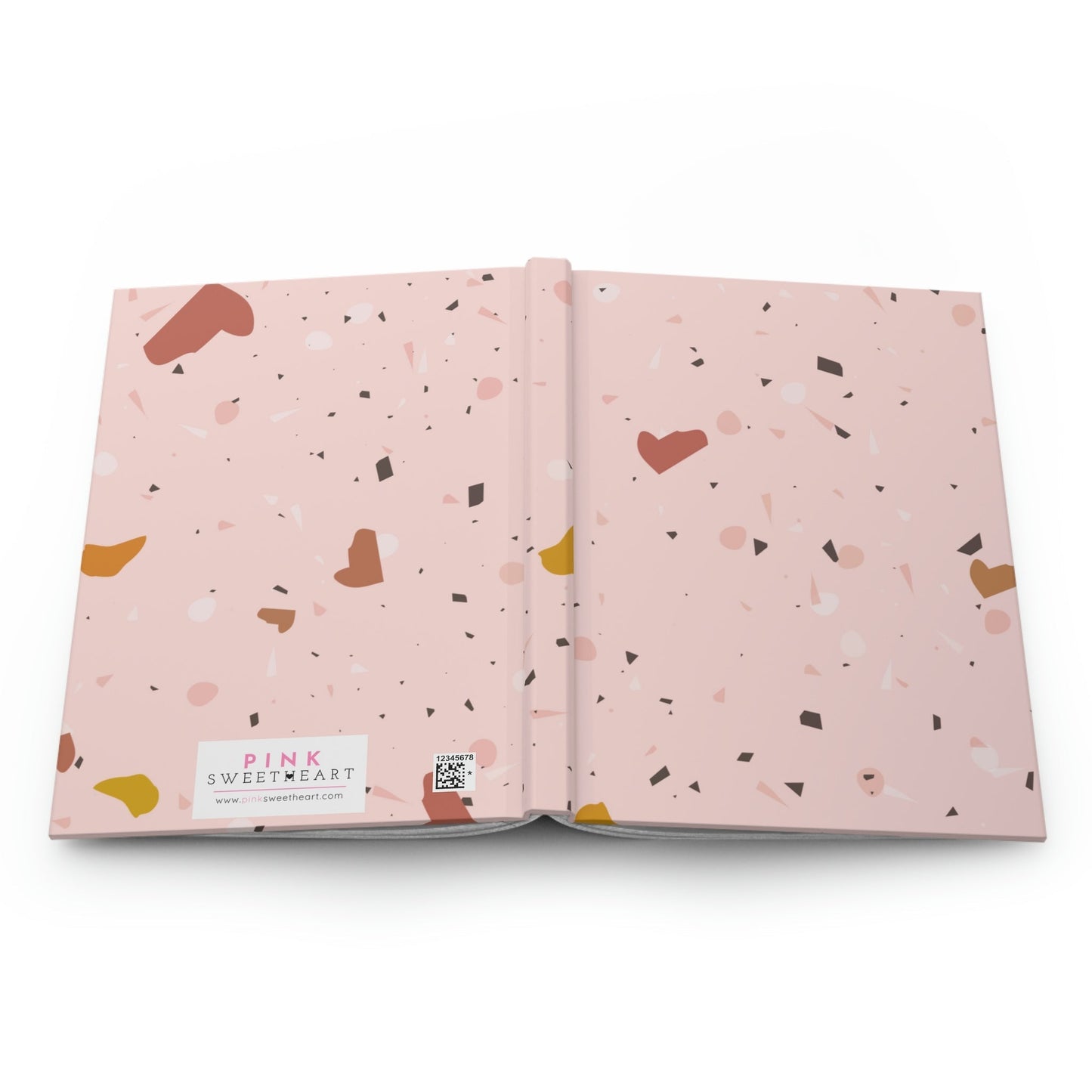 Soft Pink Terrazzo Hardcover Matte Journal Paper products Pink Sweetheart