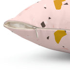 Soft Pink Terrazzo Square Pillow Home Decor Pink Sweetheart