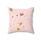 Soft Pink Terrazzo Square Pillow Home Decor Pink Sweetheart