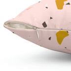 Soft Pink Terrazzo Square Pillow Home Decor Pink Sweetheart