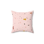 Soft Pink Terrazzo Square Pillow Home Decor Pink Sweetheart