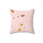 Soft Pink Terrazzo Square Pillow Home Decor Pink Sweetheart