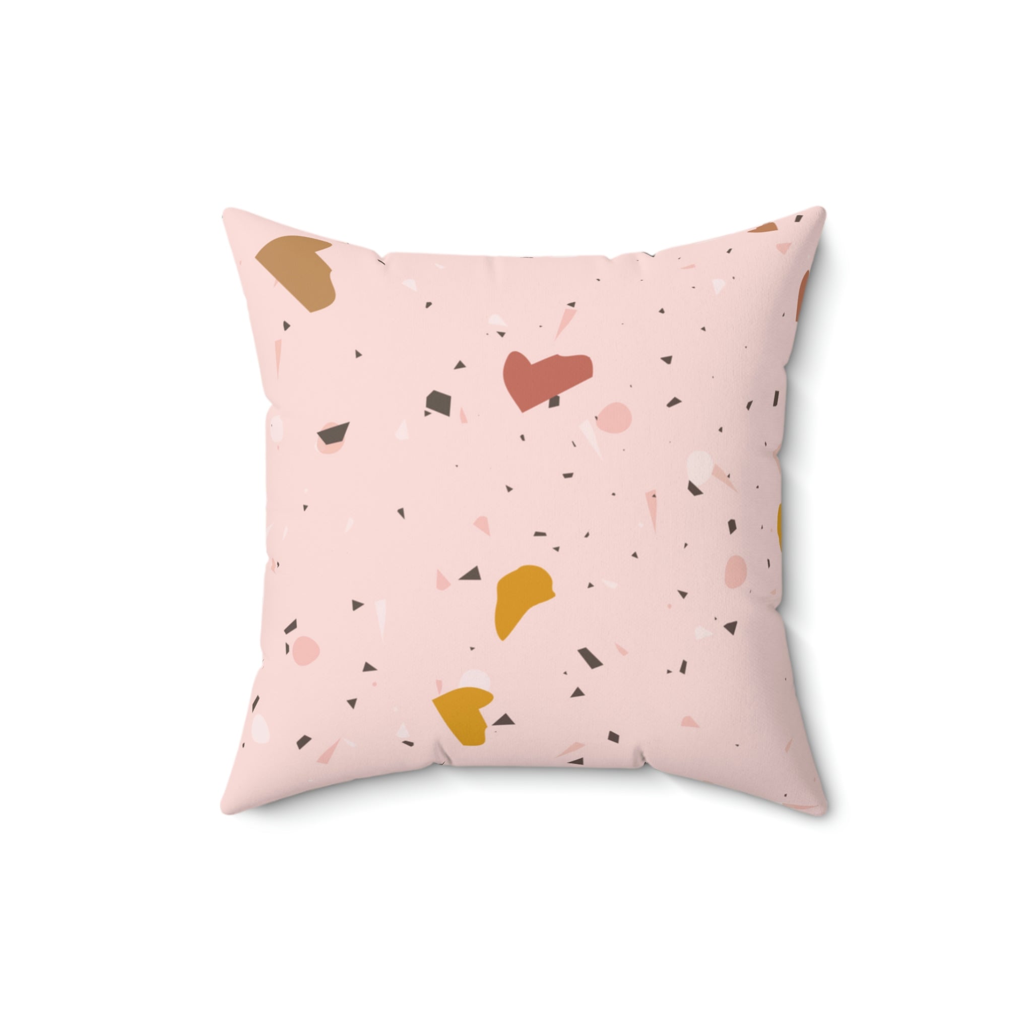 Soft Pink Terrazzo Square Pillow Home Decor Pink Sweetheart