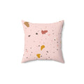 Soft Pink Terrazzo Square Pillow - Pink Sweetheart