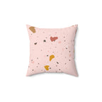 Soft Pink Terrazzo Square Pillow Home Decor Pink Sweetheart